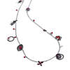 Red enamel necklace