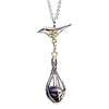 Bird and pearl necklace 18ct white gold